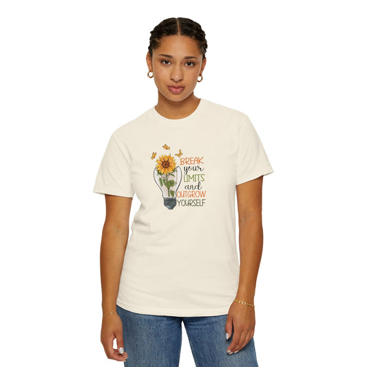 Inspiring Unisex T-Shirt - "Break Your Limits" Floral Design