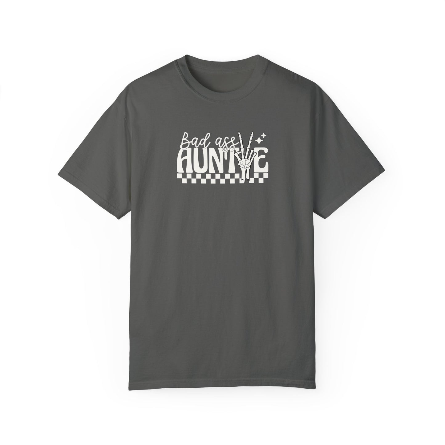 Bad Ass Aunt Unisex Garment-Dyed T-Shirt - Comfortable and Stylish Gift for Aunts