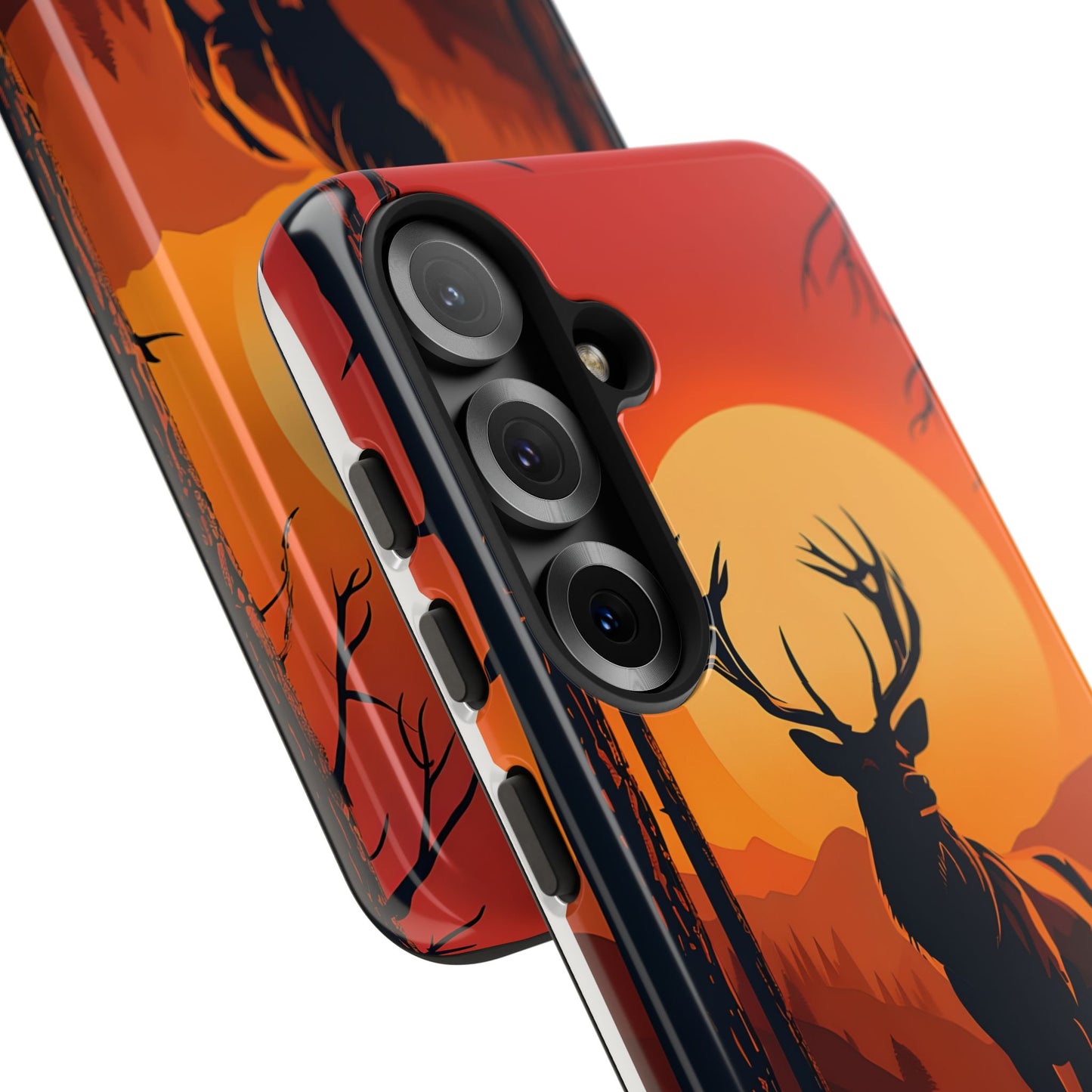 Wildlife Phone Case - Stag and Sunset Design for Nature Lovers