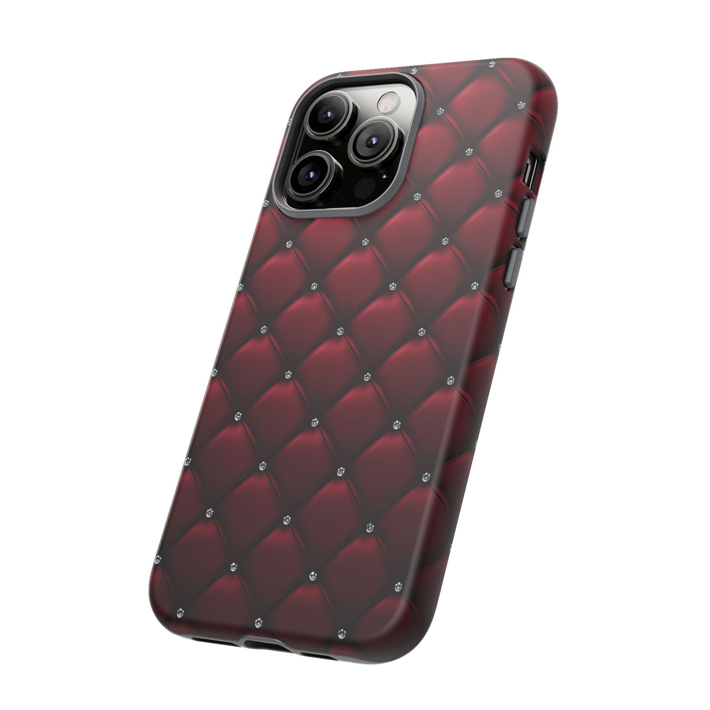 Luxurious Red Leather Phone Case – Stylish Protection for Your Device