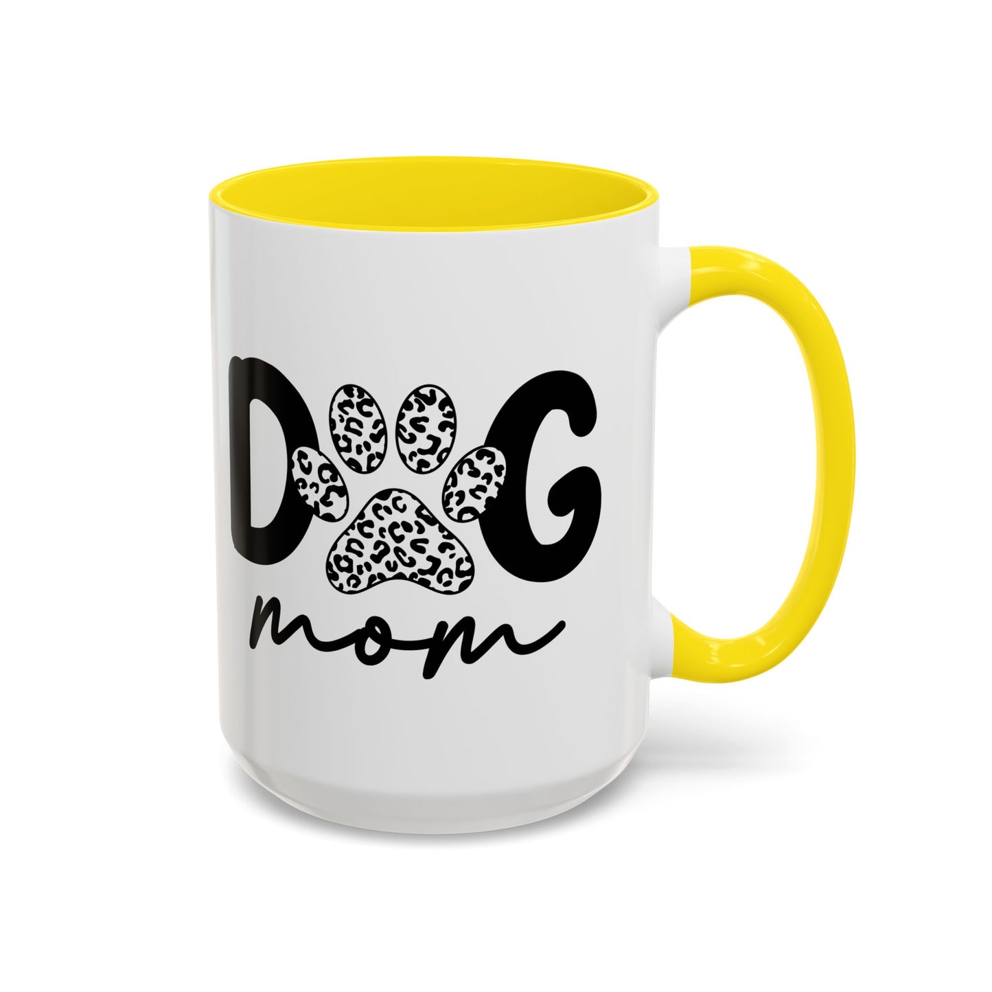 Dog Mom Accent 15oz Coffee Mug - Perfect Gift for Pet Lovers