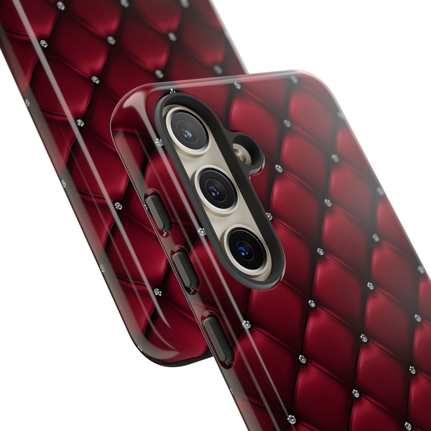 Luxurious Red Leather Phone Case – Stylish Protection for Your Device