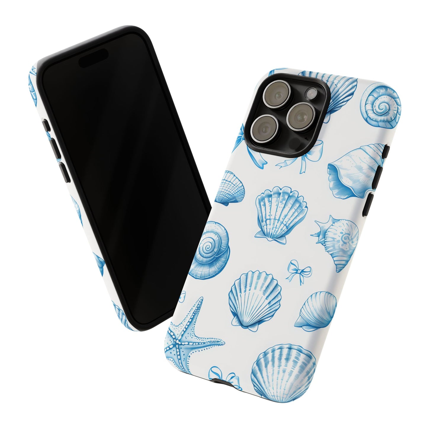 Coquette-Coastal Ocean-Themed Phone Case - Seashell and Starfish Design