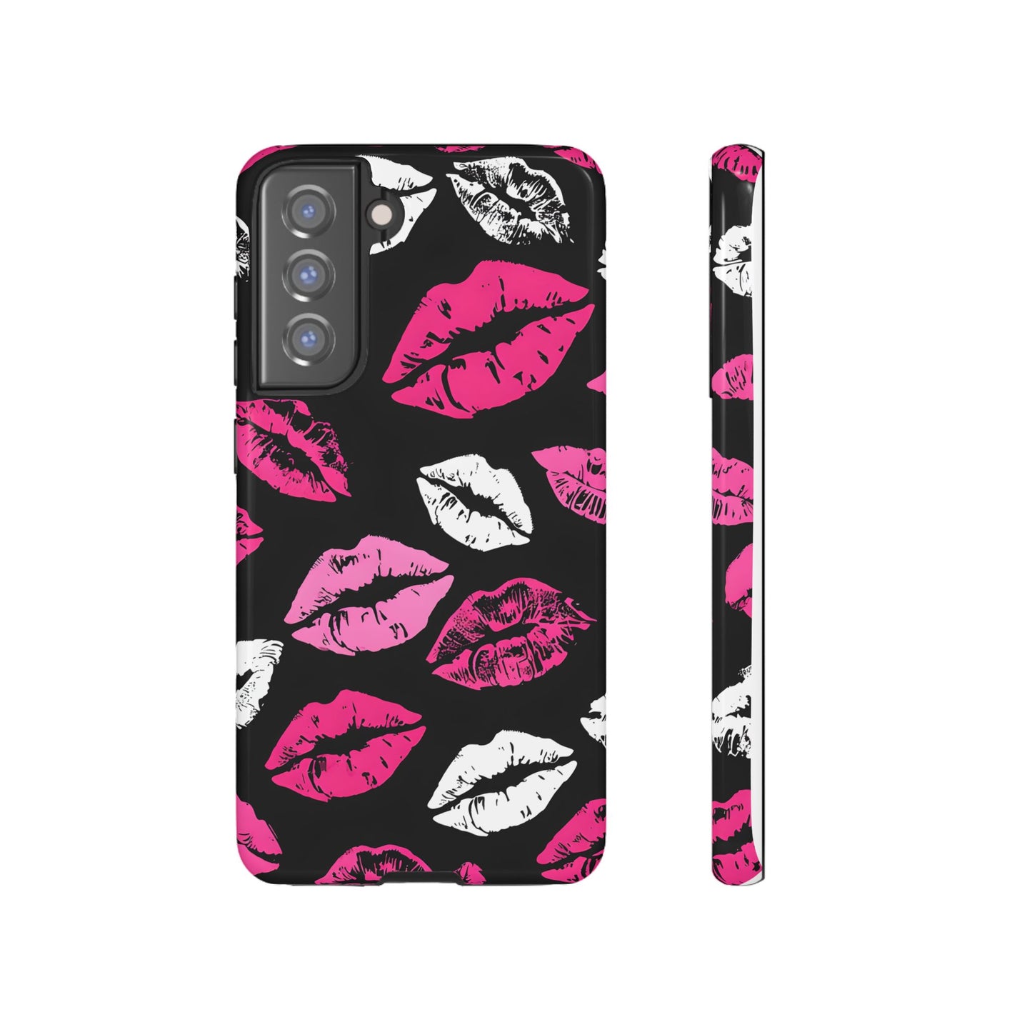 Lips Print iPhone Case - Stylish Tough Phone Cover