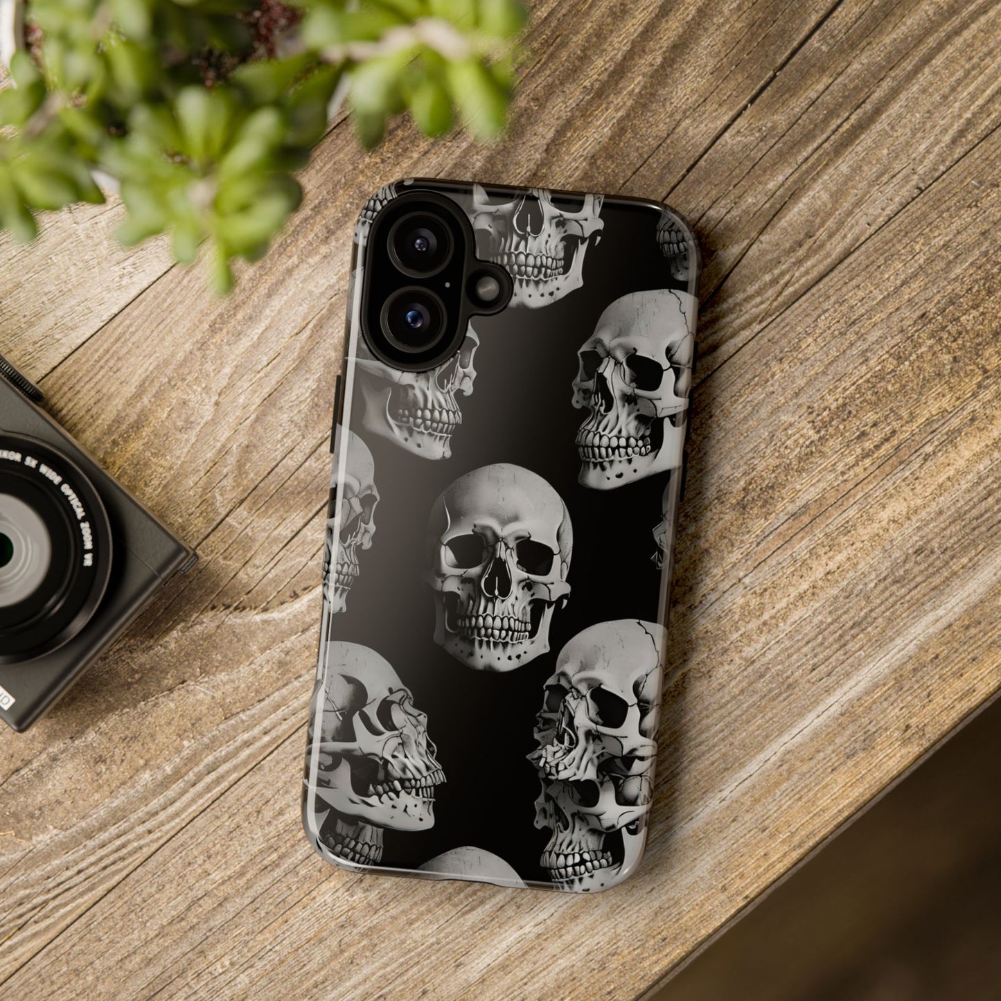 Skull Print Phone Case - Tough Cases for Bold Style