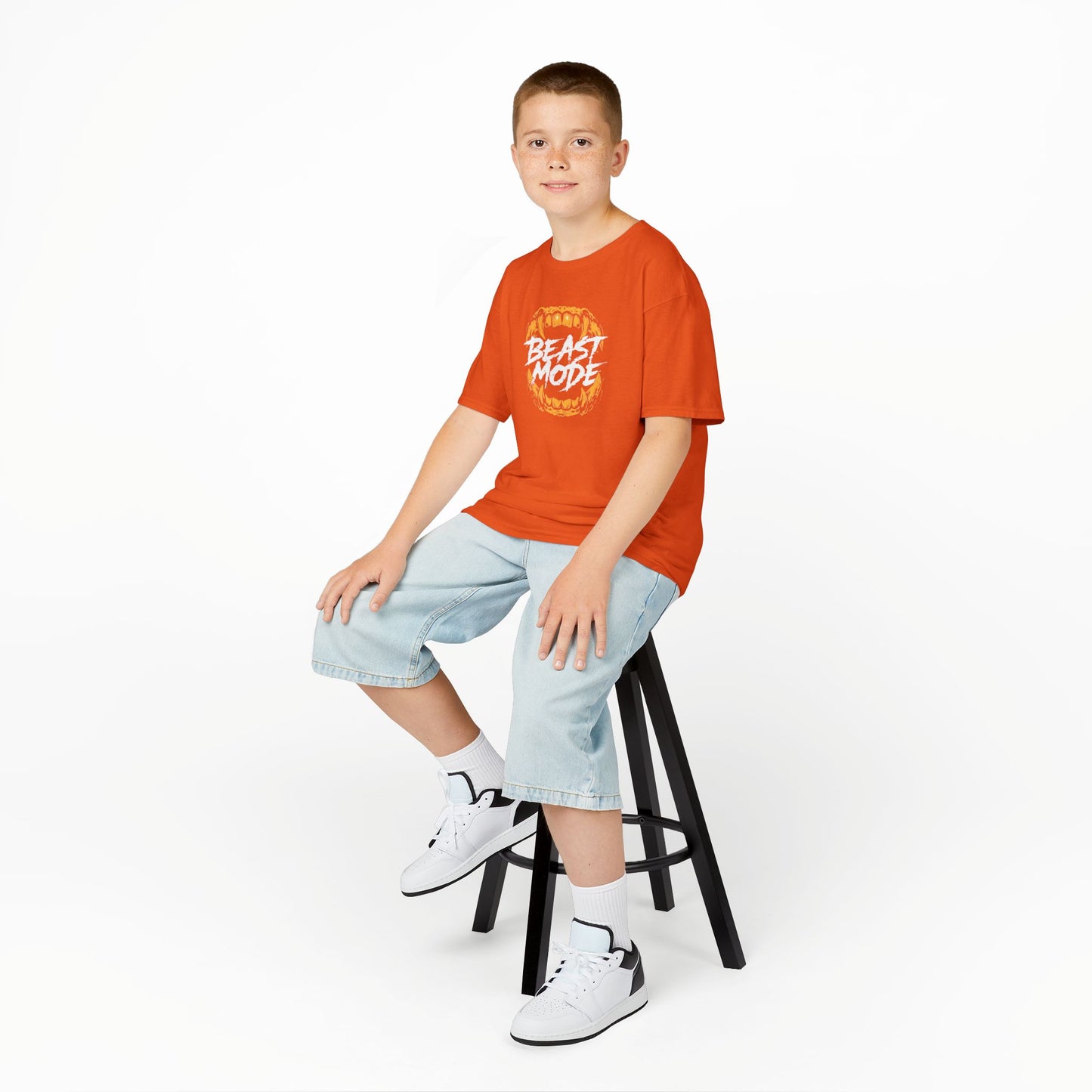 Youth Boys Kids Beast Mode Graphic Tee
