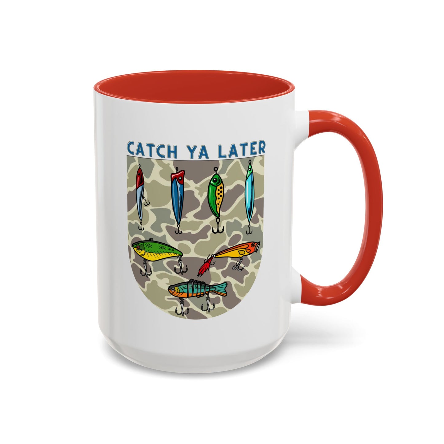 Catch Ya Later Fishing 15oz Mug - Fun Accent Coffee Mug for Anglers