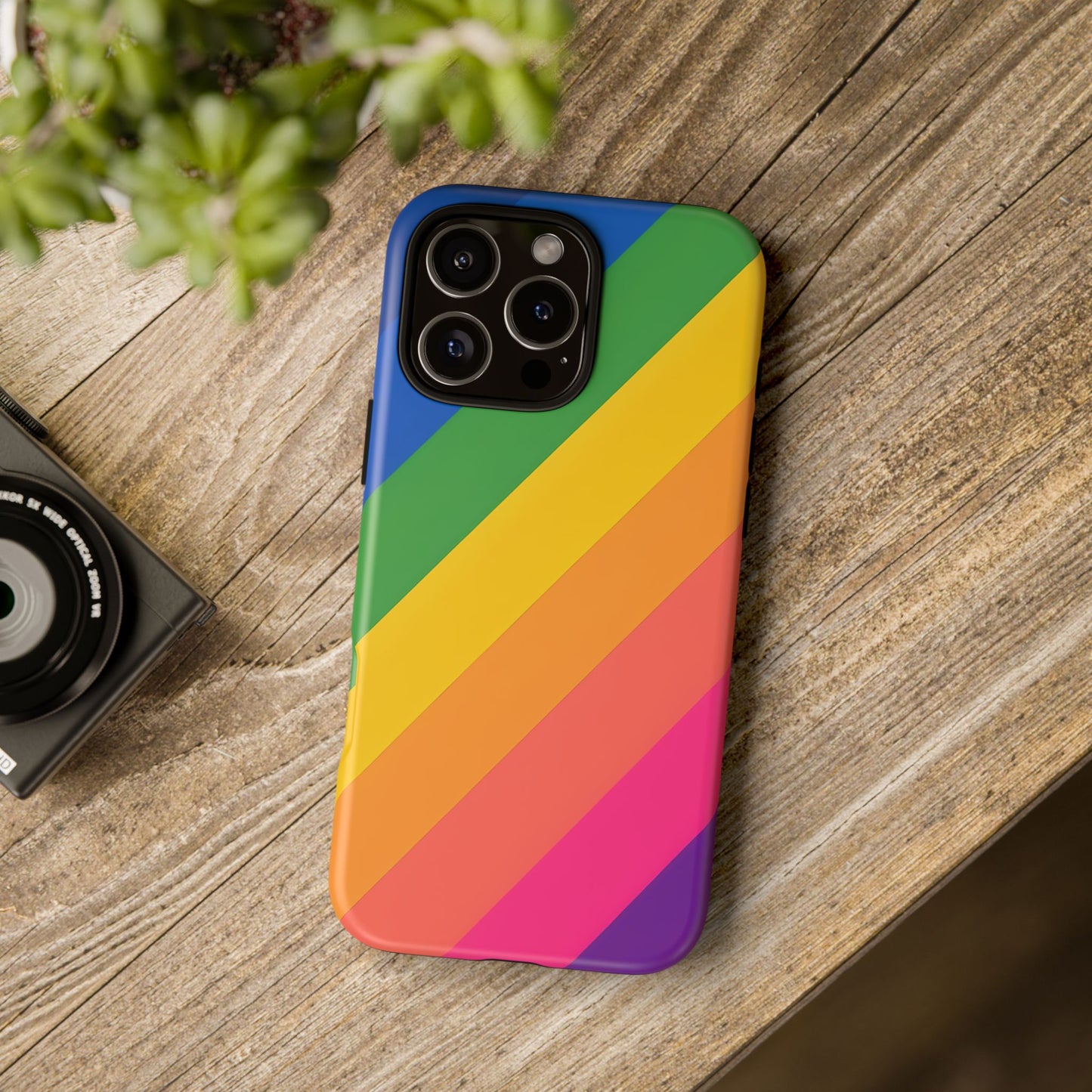 Vibrant Rainbow Phone Case - Tough & Stylish