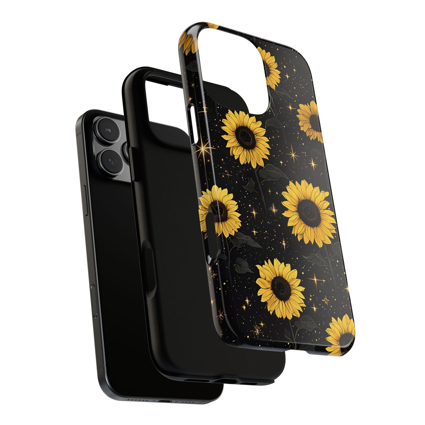 Sunflower Galaxy Tough Case - Durable Phone Cover with Floral Design