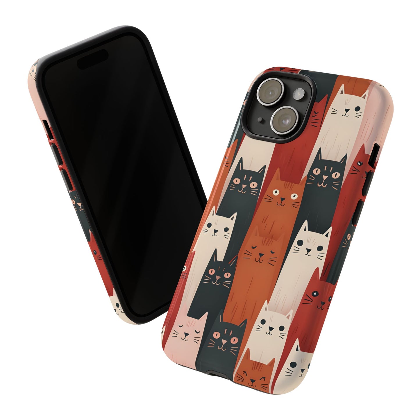 Playful Cat Phone Case - Tough & Stylish Purrfect for Cat Lovers