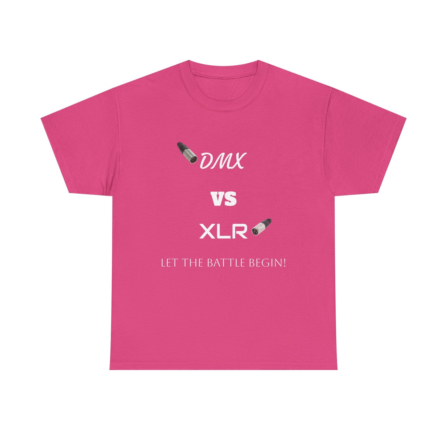 DMX vs XLR Battle Graphic Unisex Heavy Cotton Tee