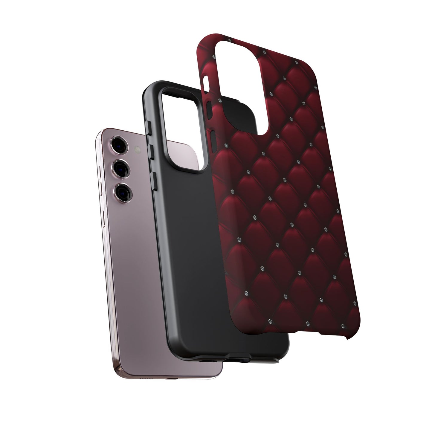 Luxurious Red Leather Phone Case – Stylish Protection for Your Device
