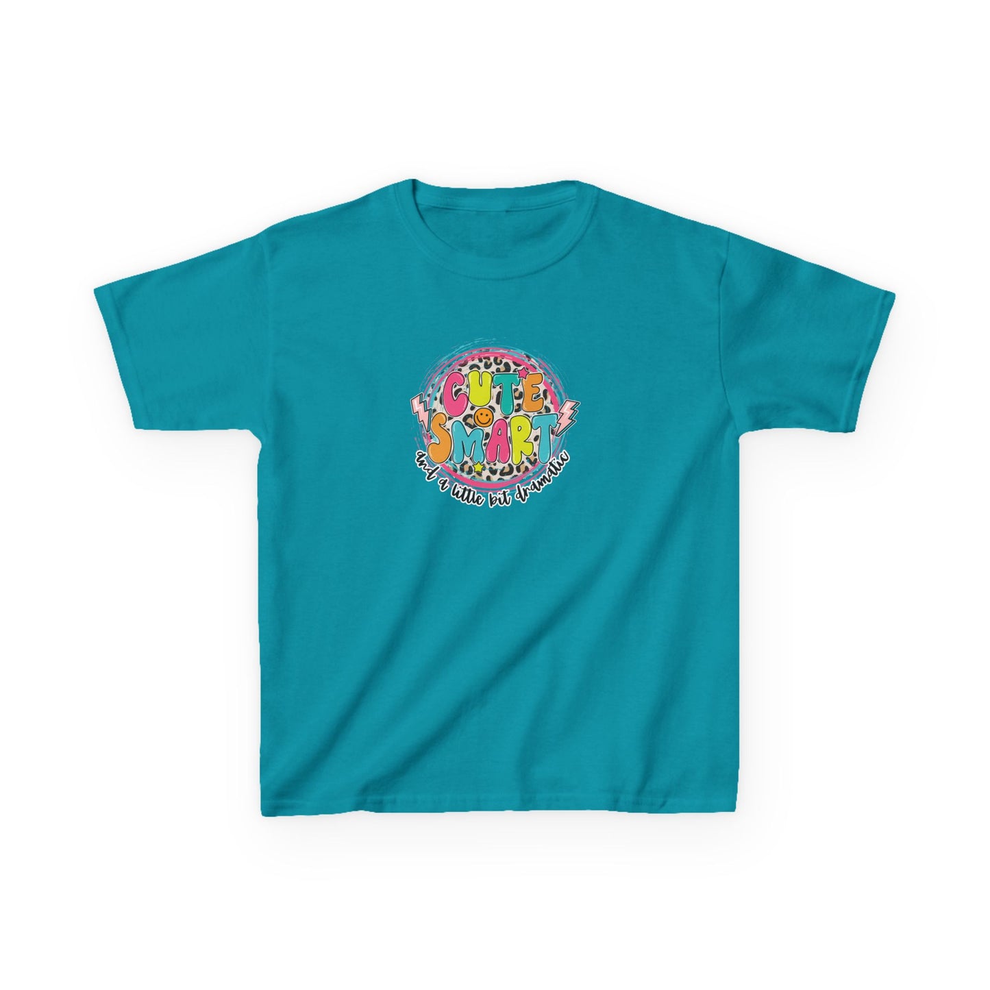 Cute & Smart Kids Heavy Cotton Tee - Fun Graphic T-Shirt for Children