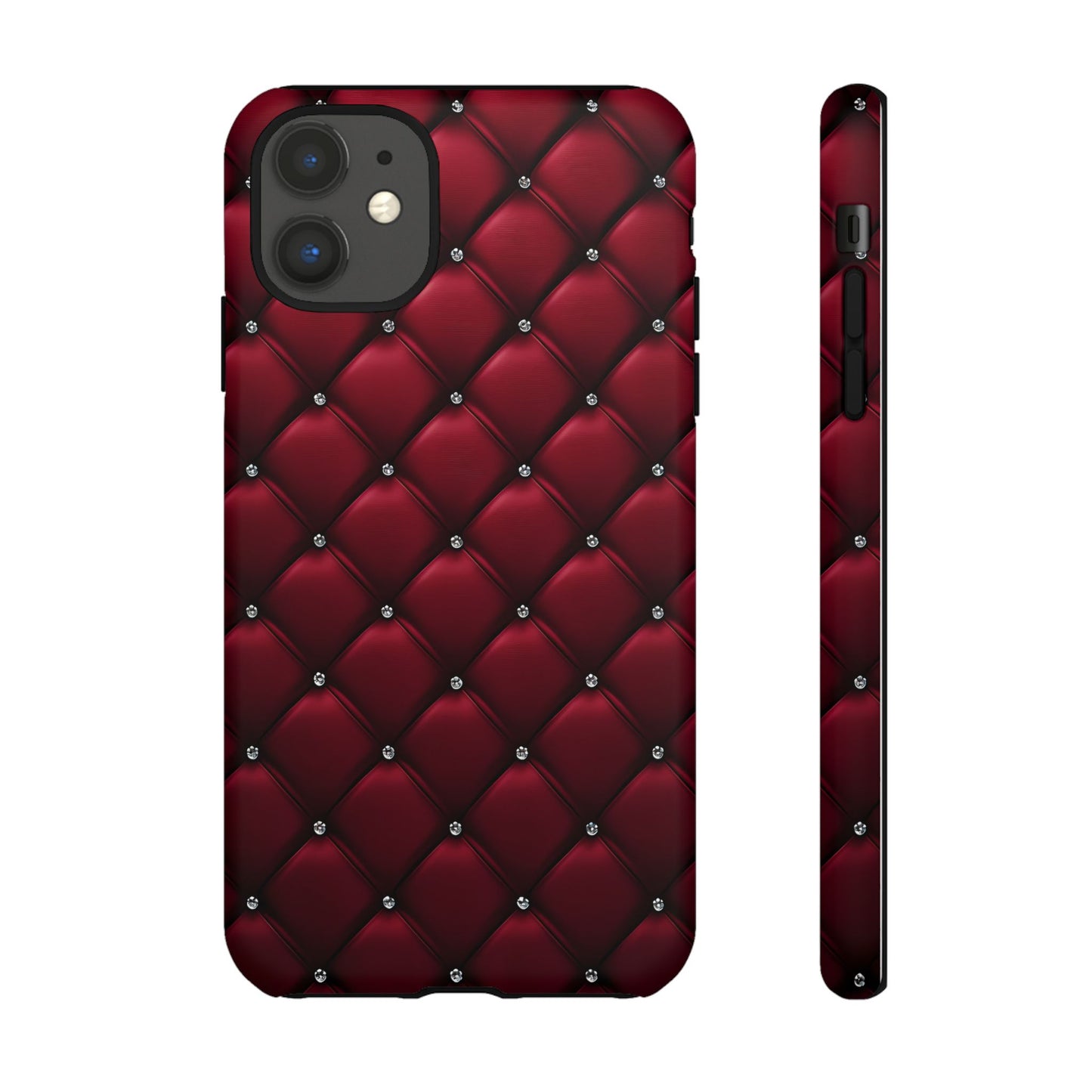 Luxurious Red Leather Phone Case – Stylish Protection for Your Device