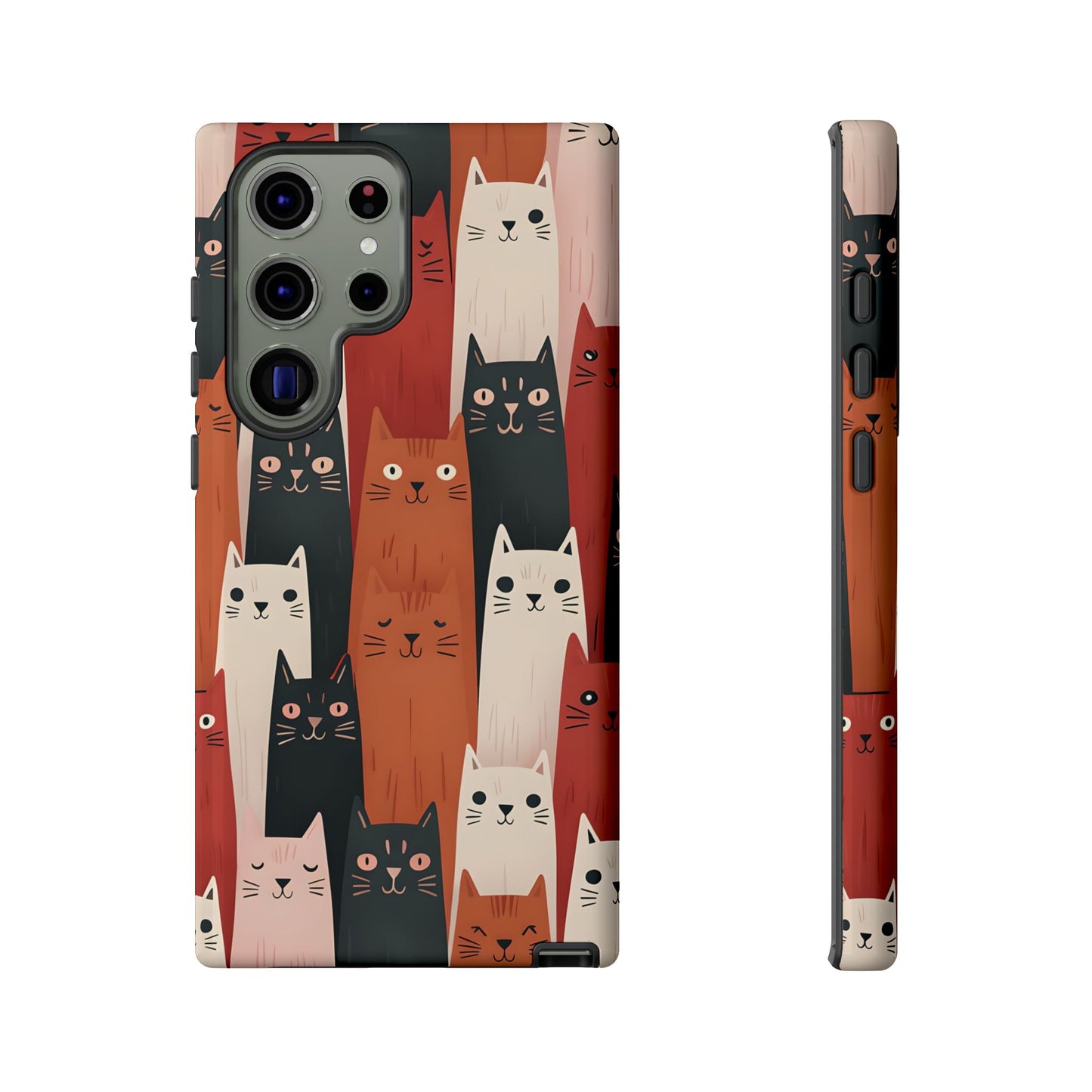 Playful Cat Phone Case - Tough & Stylish Purrfect for Cat Lovers