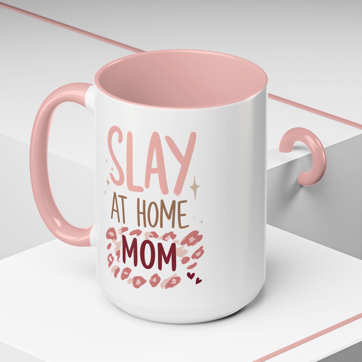 Slay at Home Mom Coffee Mug - 15oz Accent Mug for Stylish Moms