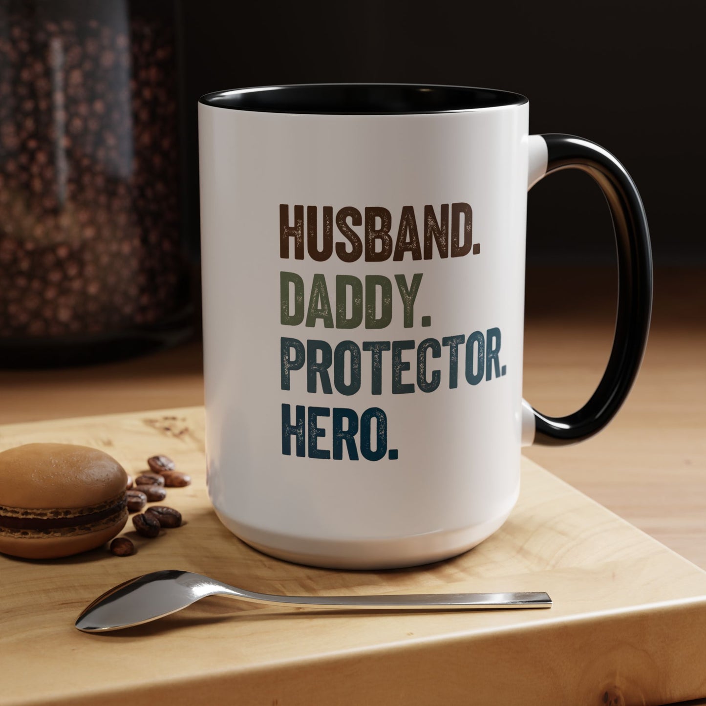 Hero Dad Coffee Mug - 15oz, Perfect Gift for Husband, Protector & Daddy