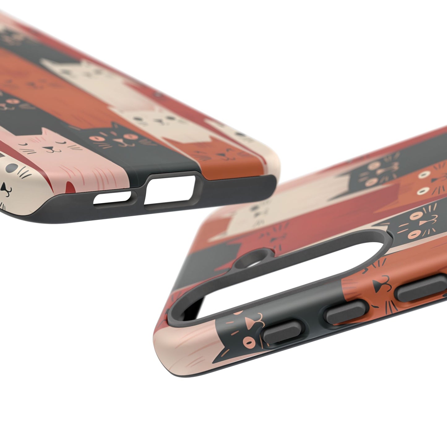 Playful Cat Phone Case - Tough & Stylish Purrfect for Cat Lovers