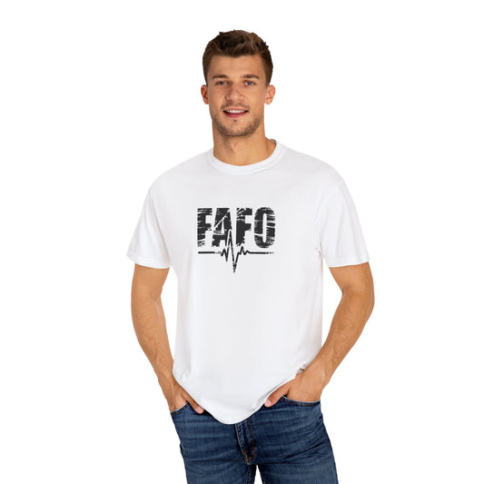 Unisex Garment-Dyed T-Shirt – "FAFO" Graphic Tee for Casual Vibes