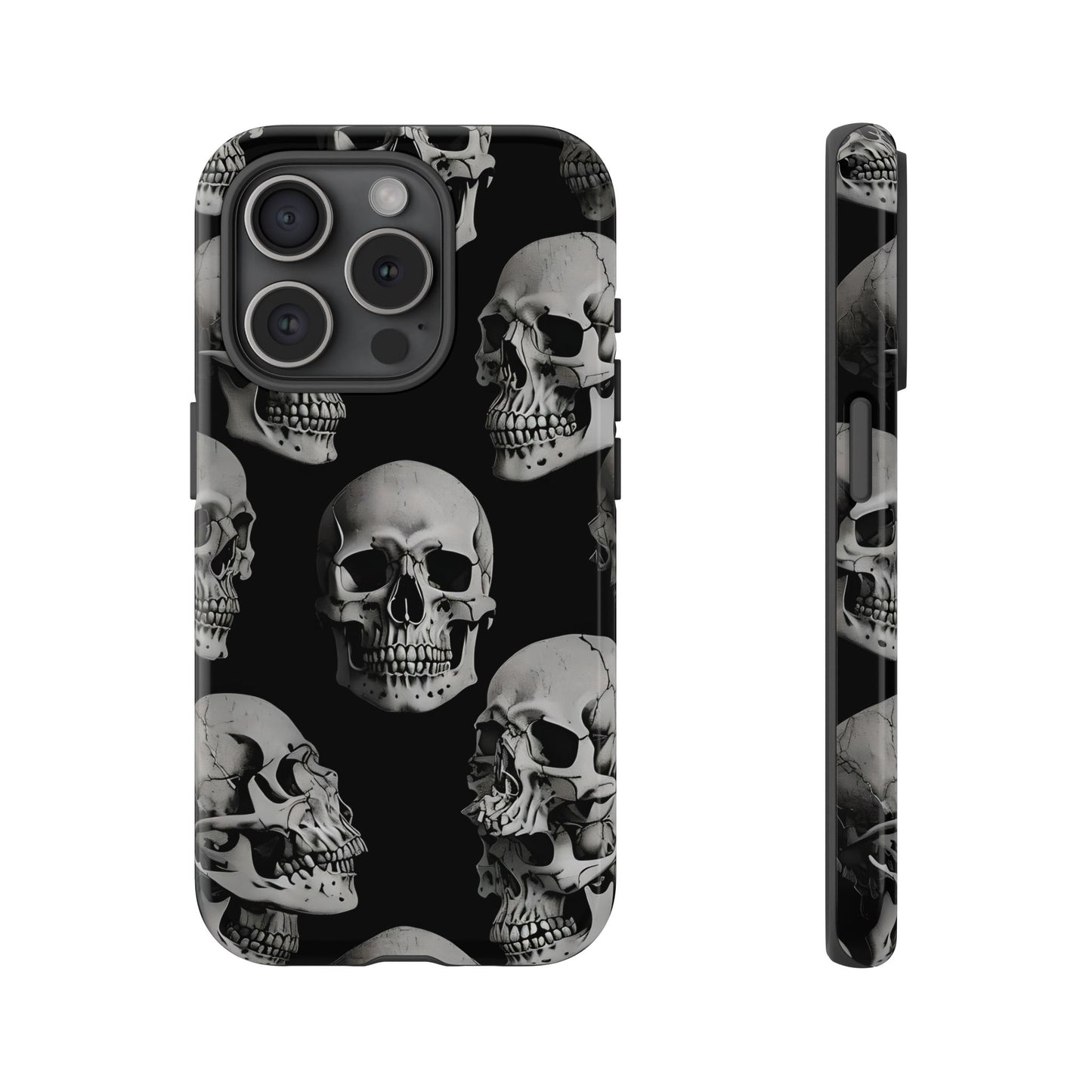Skull Print Phone Case - Tough Cases for Bold Style