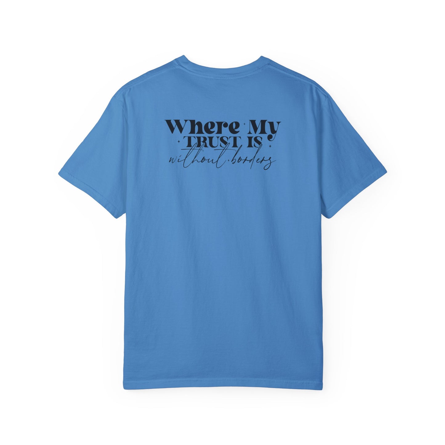 Inspirational Unisex Garment-Dyed T-Shirt - 'Spirit Lead Me' & 'Where My Trust Is'