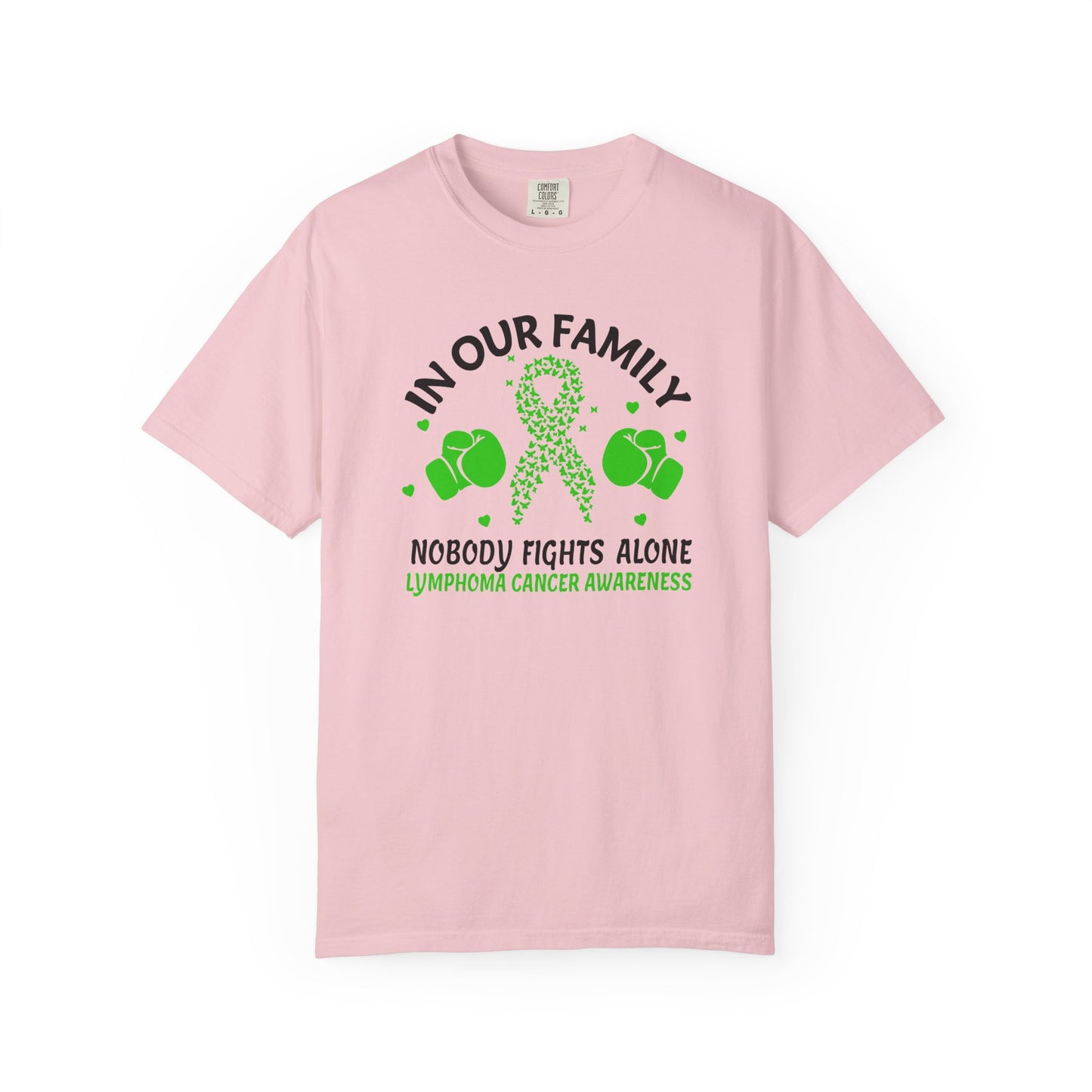 Lymphoma Awareness T-shirt, Family Support Shirt, Cancer Awareness Top, Gift for Fighters, Unisex Casual Tee