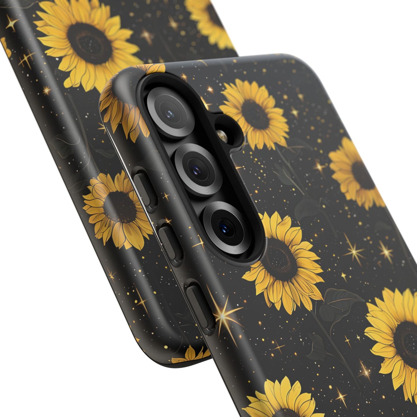 Sunflower Galaxy Tough Case - Durable Phone Cover with Floral Design