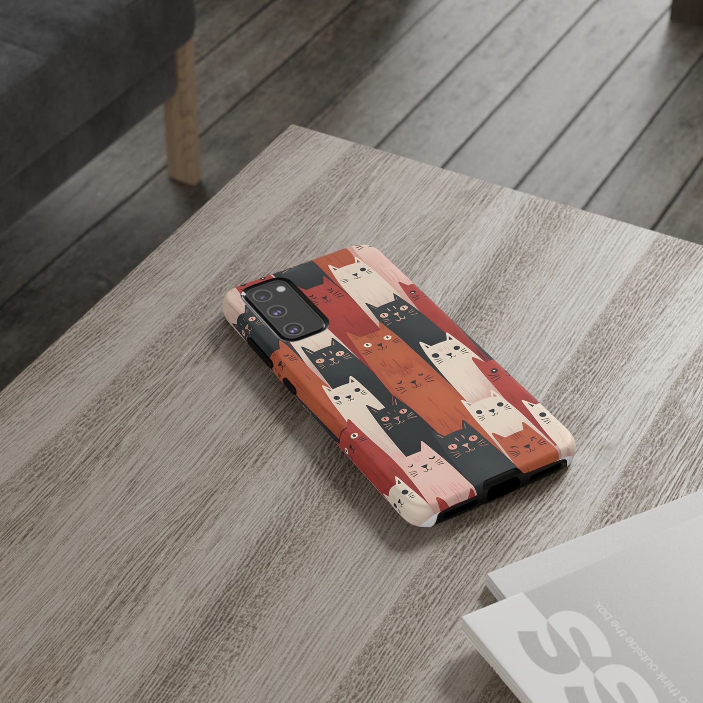 Playful Cat Phone Case - Tough & Stylish Purrfect for Cat Lovers