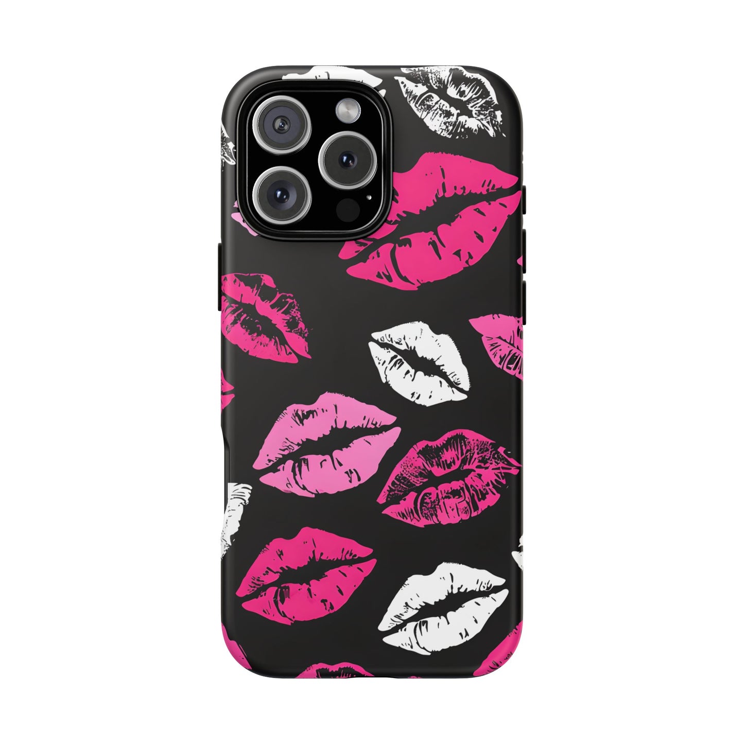 Lips Print iPhone Case - Stylish Tough Phone Cover