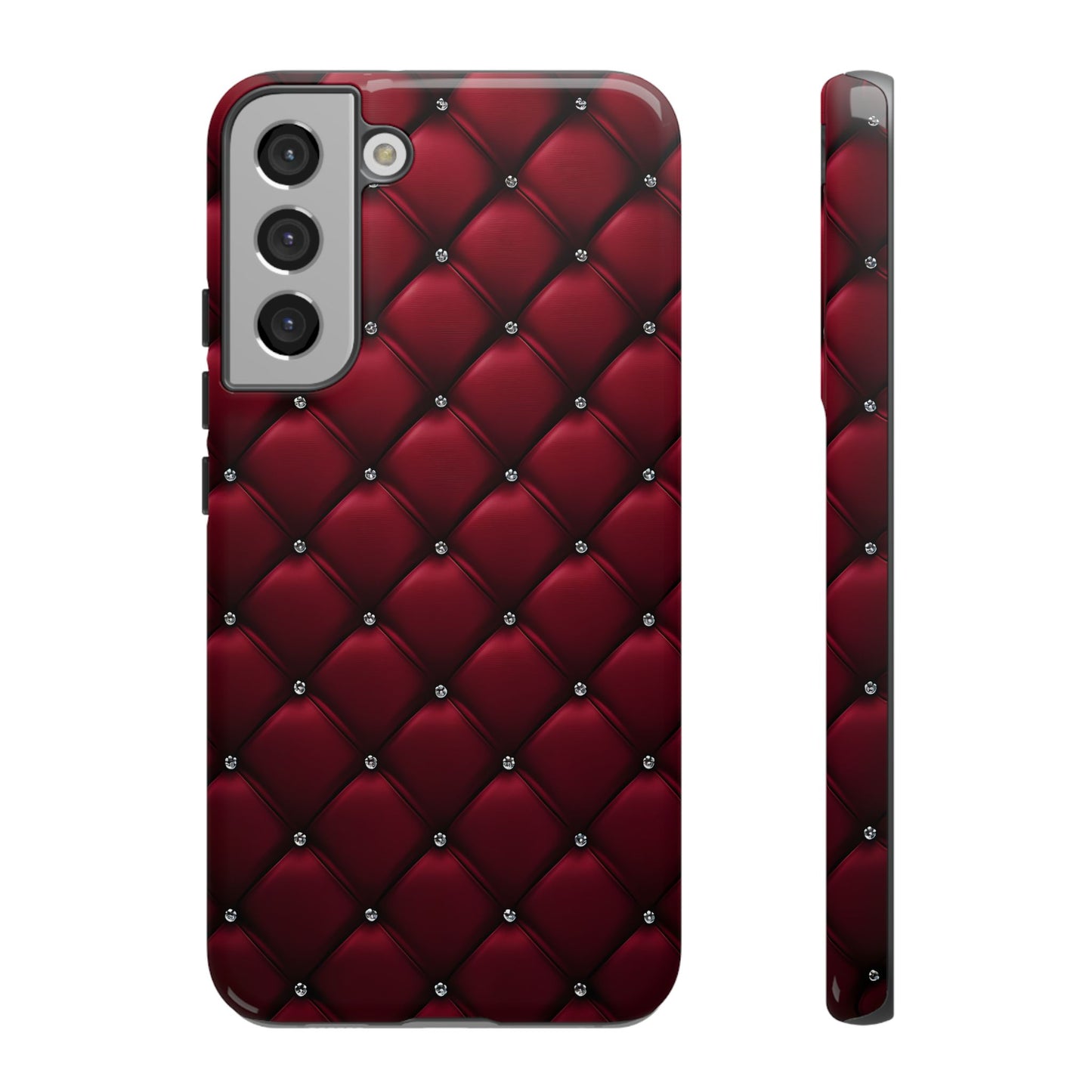 Luxurious Red Leather Phone Case – Stylish Protection for Your Device