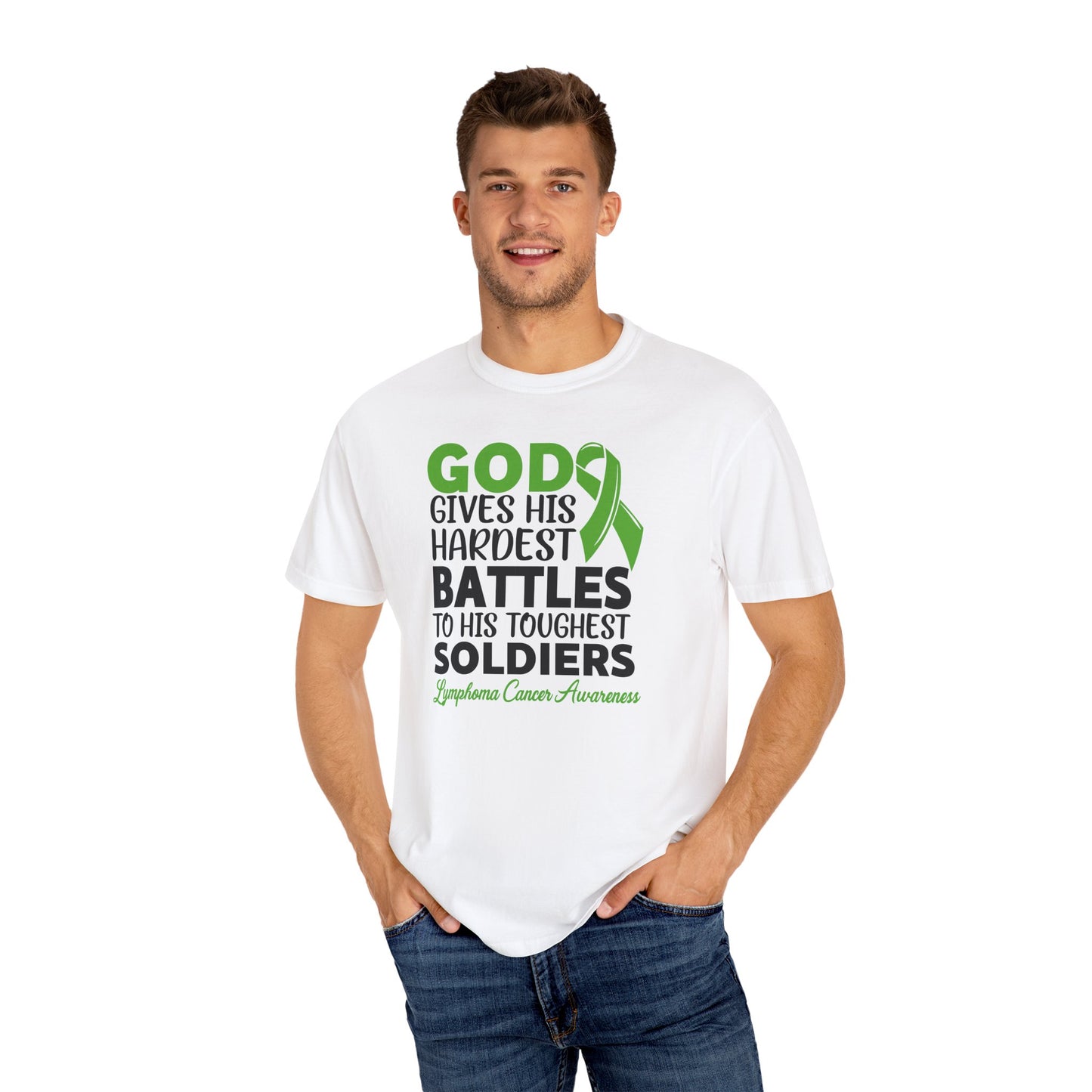 God Gives His Toughest Soldiers T-shirt, Lymphoma Awareness Tee, Unisex Garment-Dyed Shirt, Support Cancer Fighters, Gift for [...]