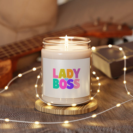 Lady Boss Scented Soy Candle | 9oz | Inspirational Home Decor