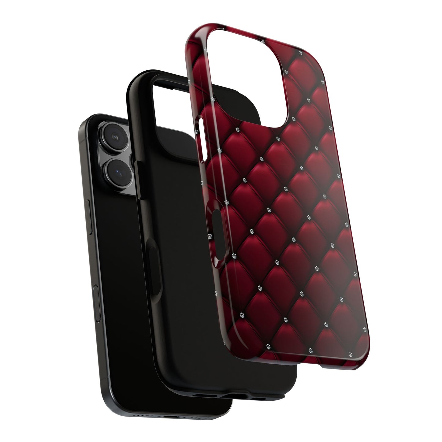 Luxurious Red Leather Phone Case – Stylish Protection for Your Device