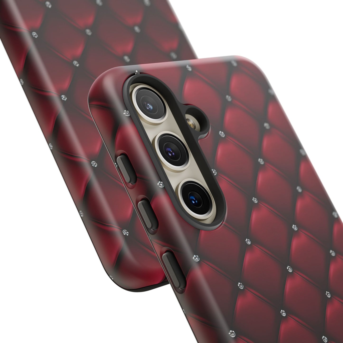 Luxurious Red Leather Phone Case – Stylish Protection for Your Device