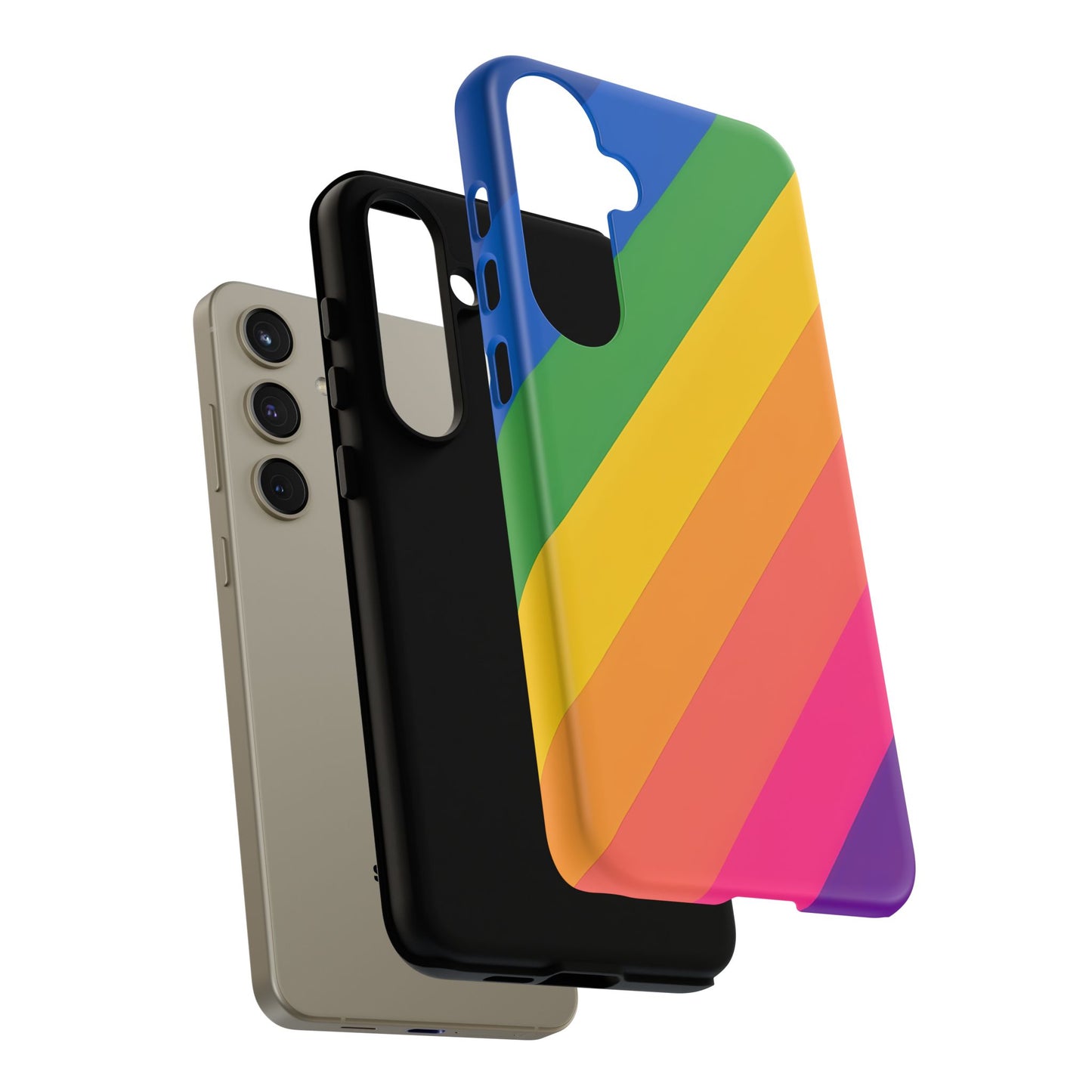 Vibrant Rainbow Phone Case - Tough & Stylish