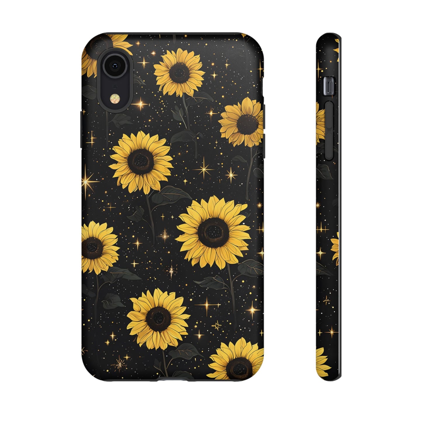 Sunflower Galaxy Tough Case - Durable Phone Cover with Floral Design