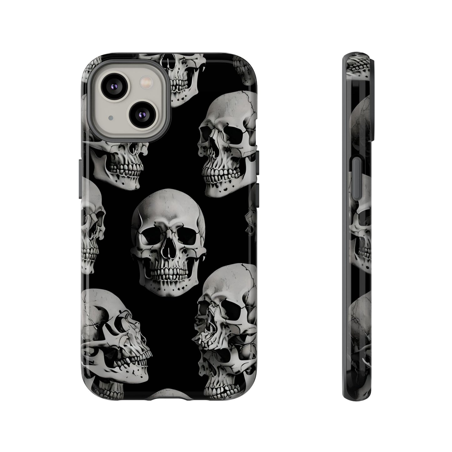 Skull Print Phone Case - Tough Cases for Bold Style