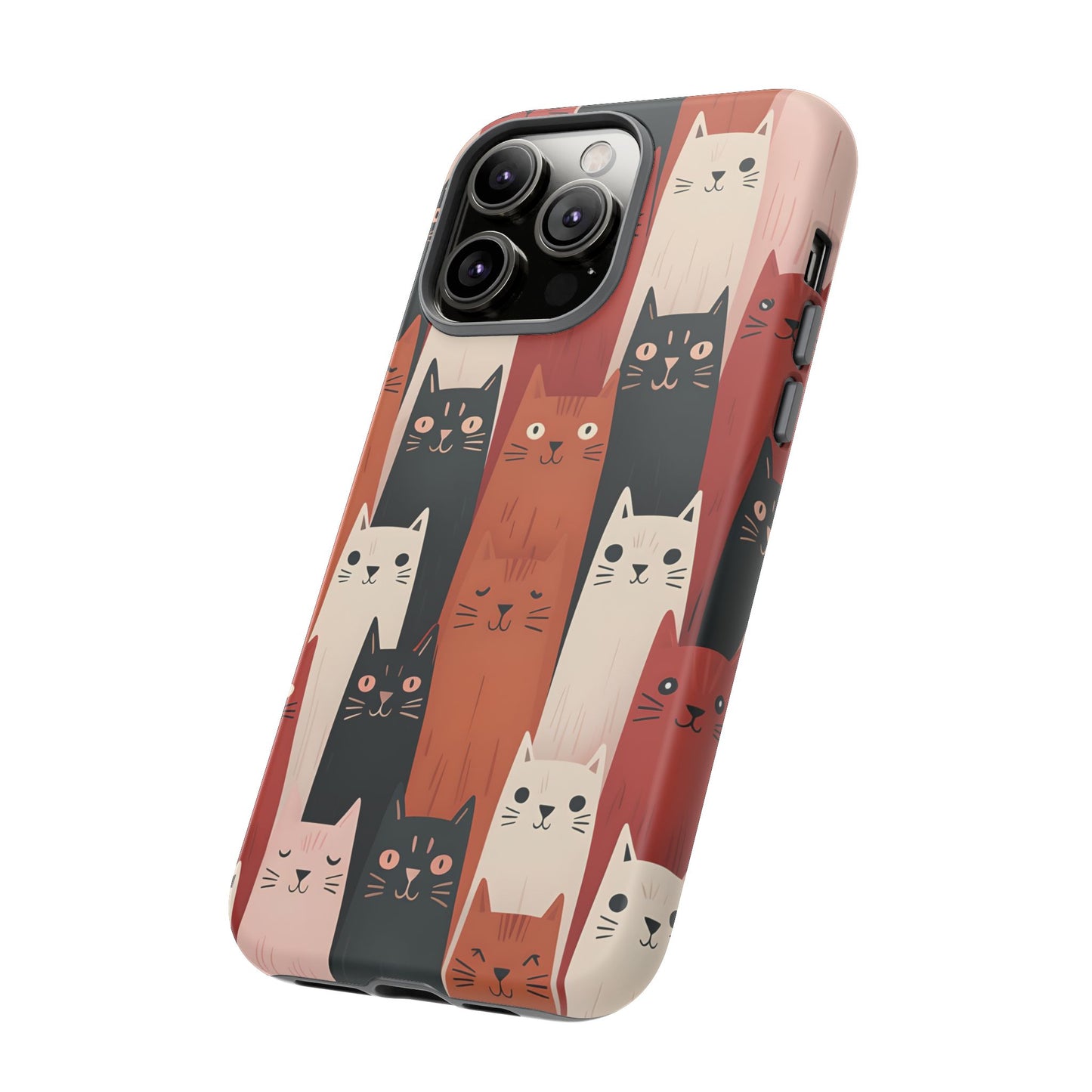 Playful Cat Phone Case - Tough & Stylish Purrfect for Cat Lovers