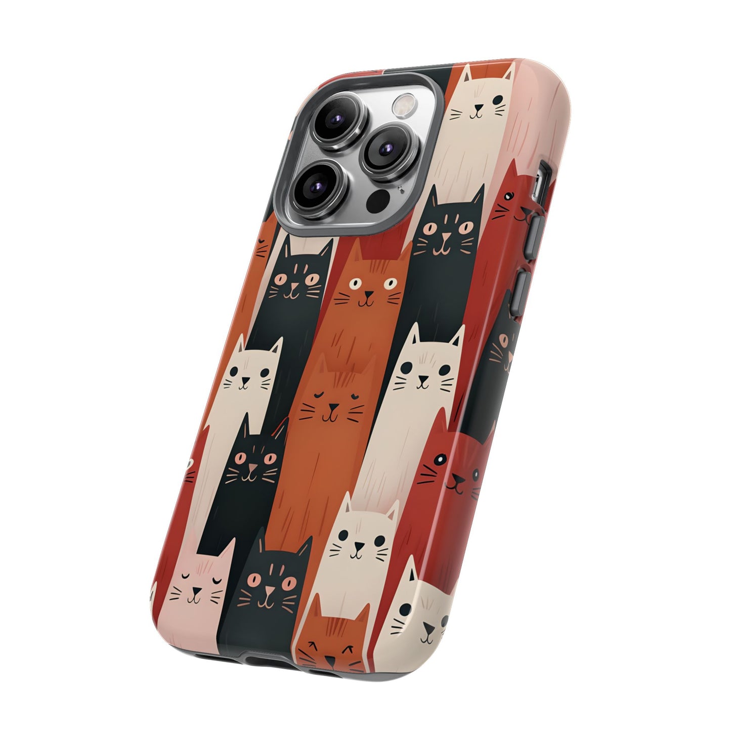 Playful Cat Phone Case - Tough & Stylish Purrfect for Cat Lovers