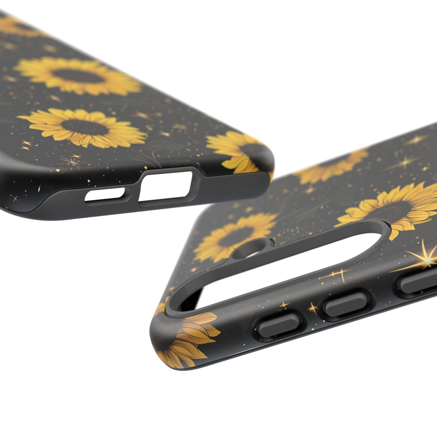 Sunflower Galaxy Tough Case - Durable Phone Cover with Floral Design