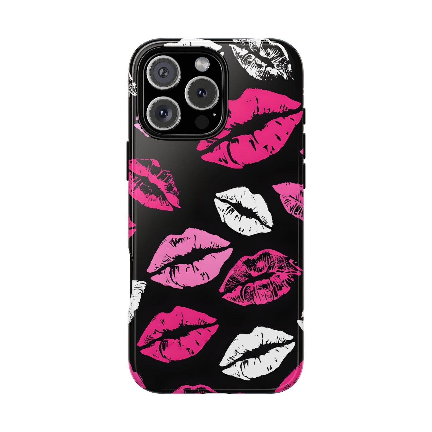 Lips Print iPhone Case - Stylish Tough Phone Cover