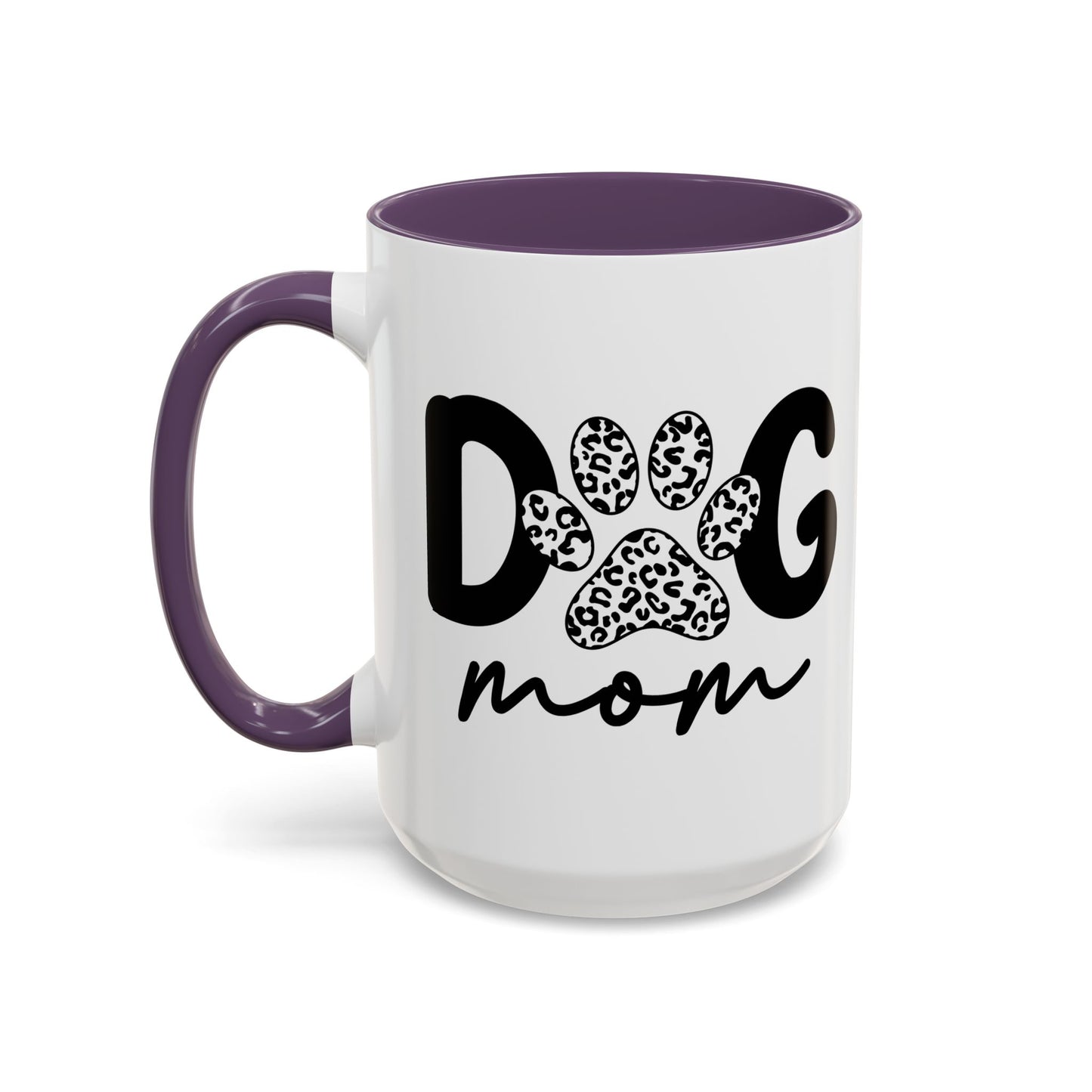 Dog Mom Accent 15oz Coffee Mug - Perfect Gift for Pet Lovers