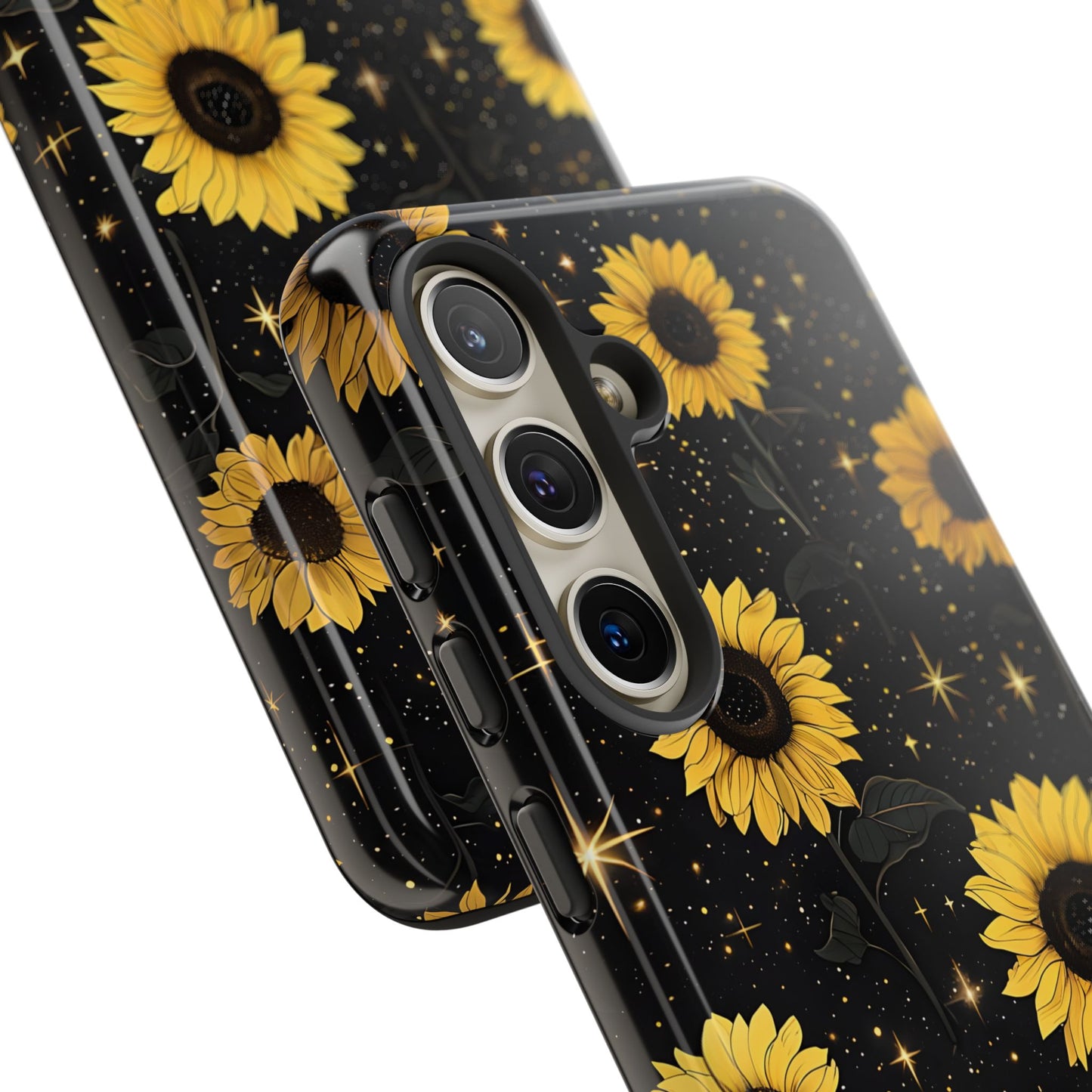 Sunflower Galaxy Tough Case - Durable Phone Cover with Floral Design