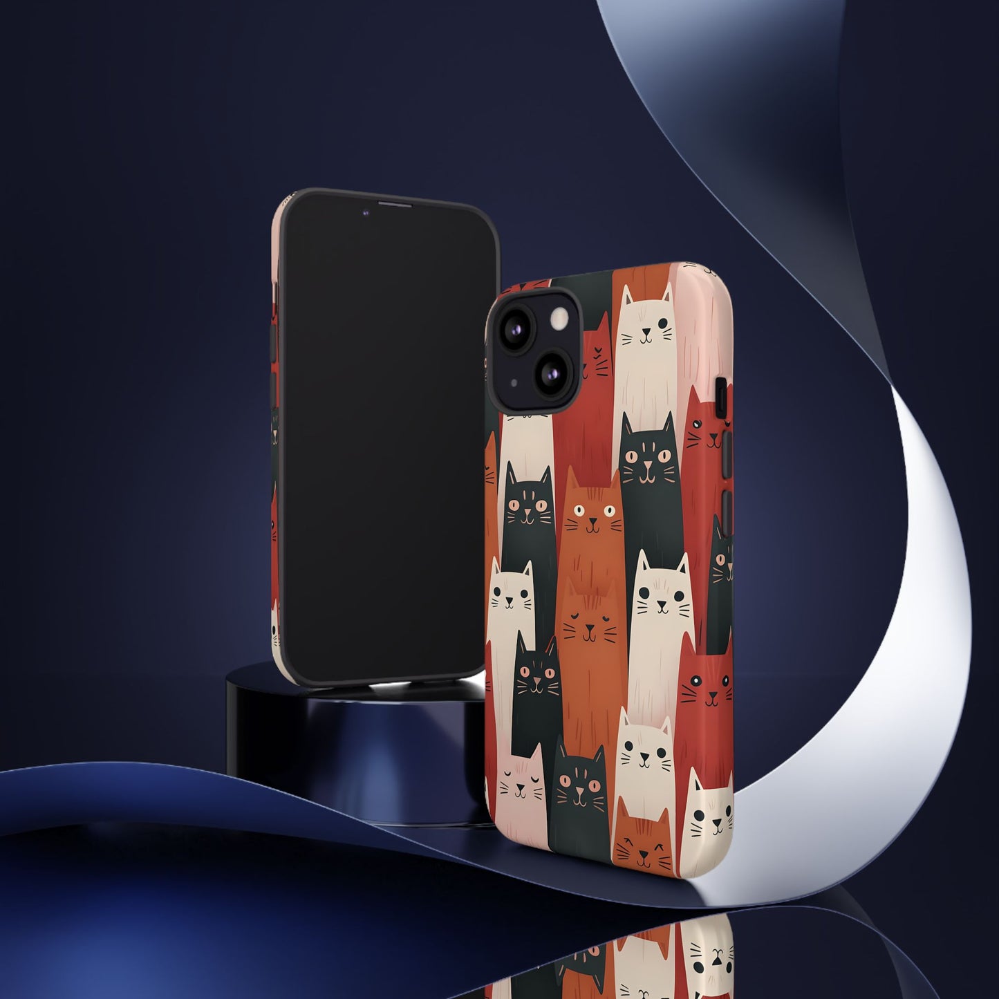 Playful Cat Phone Case - Tough & Stylish Purrfect for Cat Lovers