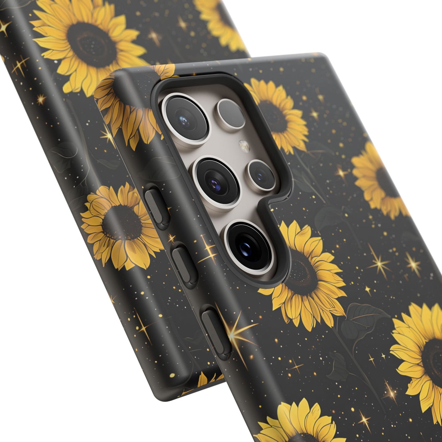 Sunflower Galaxy Tough Case - Durable Phone Cover with Floral Design