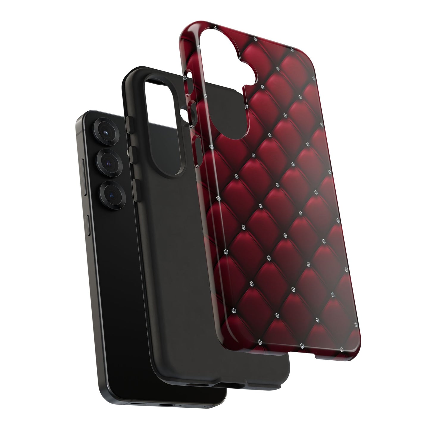 Luxurious Red Leather Phone Case – Stylish Protection for Your Device