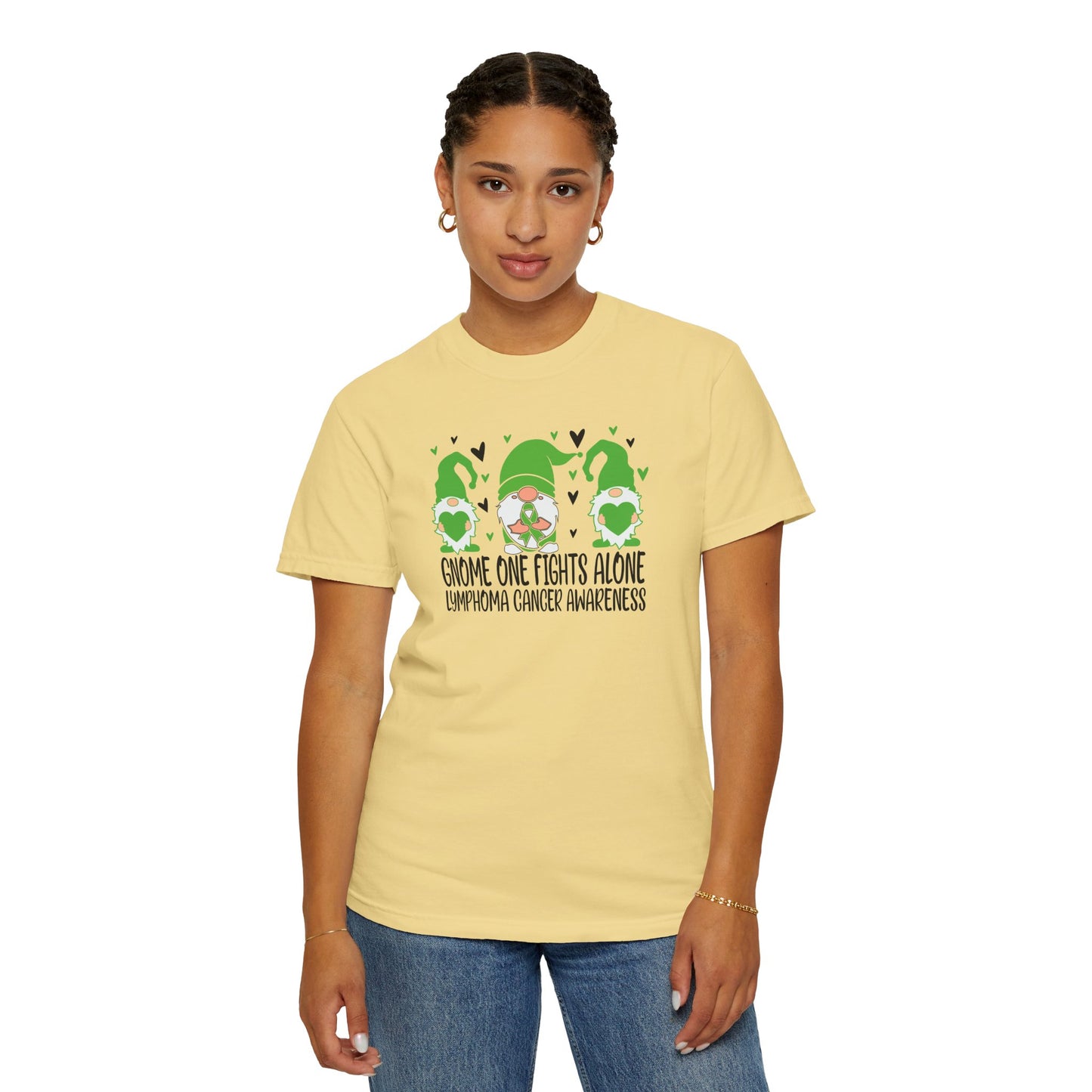 Gnome Fights Alone Tee | Lymphoma Awareness T-Shirt, Supportive Gift for Cancer Awareness Month, Unisex Shirt for Gnome Lovers, Fight [...]