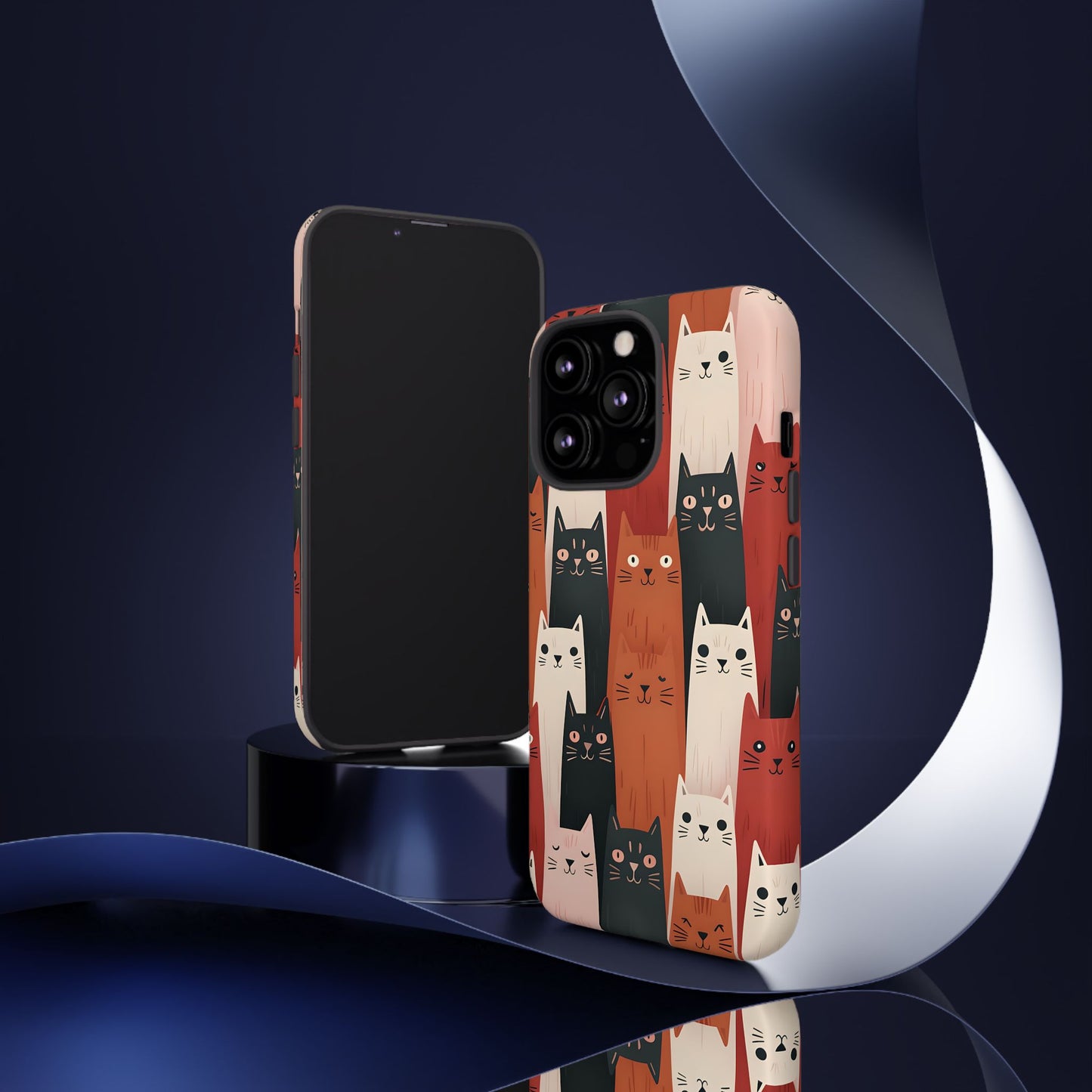 Playful Cat Phone Case - Tough & Stylish Purrfect for Cat Lovers
