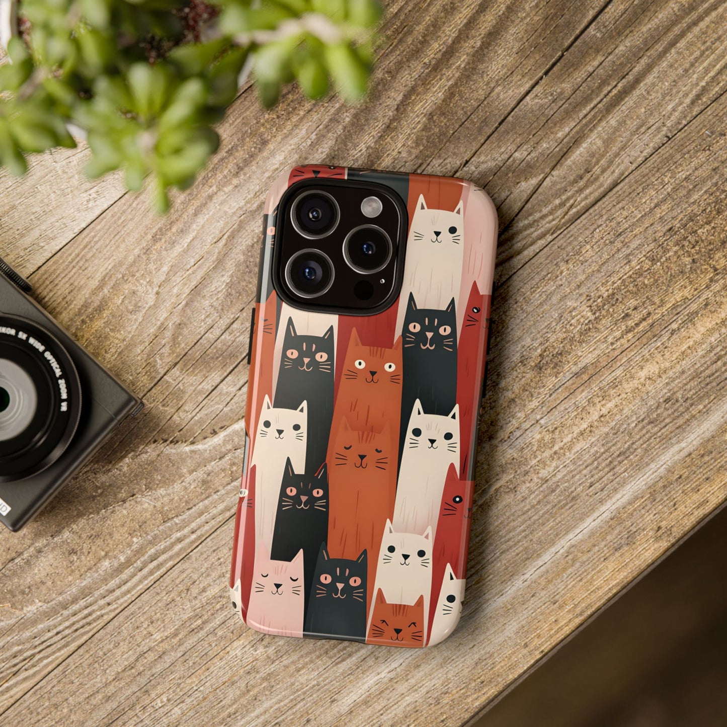 Playful Cat Phone Case - Tough & Stylish Purrfect for Cat Lovers