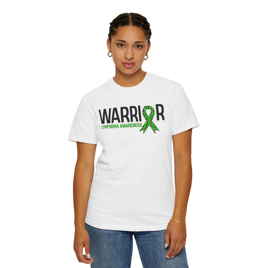Lymphoma Awareness T-Shirt, Inspirational Garment-Dyed Tee, Warrior Support Shirt, Gift for Cancer Fighters, Unisex Comfort Wear